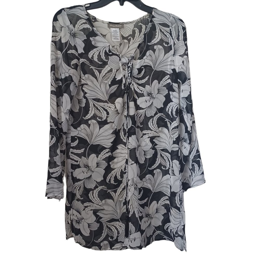 Tommy Bahama Sheer Floral Cover-Up Size XS
